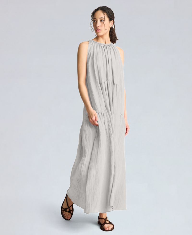 Women's Halter Neck Tiered Maxi Dress