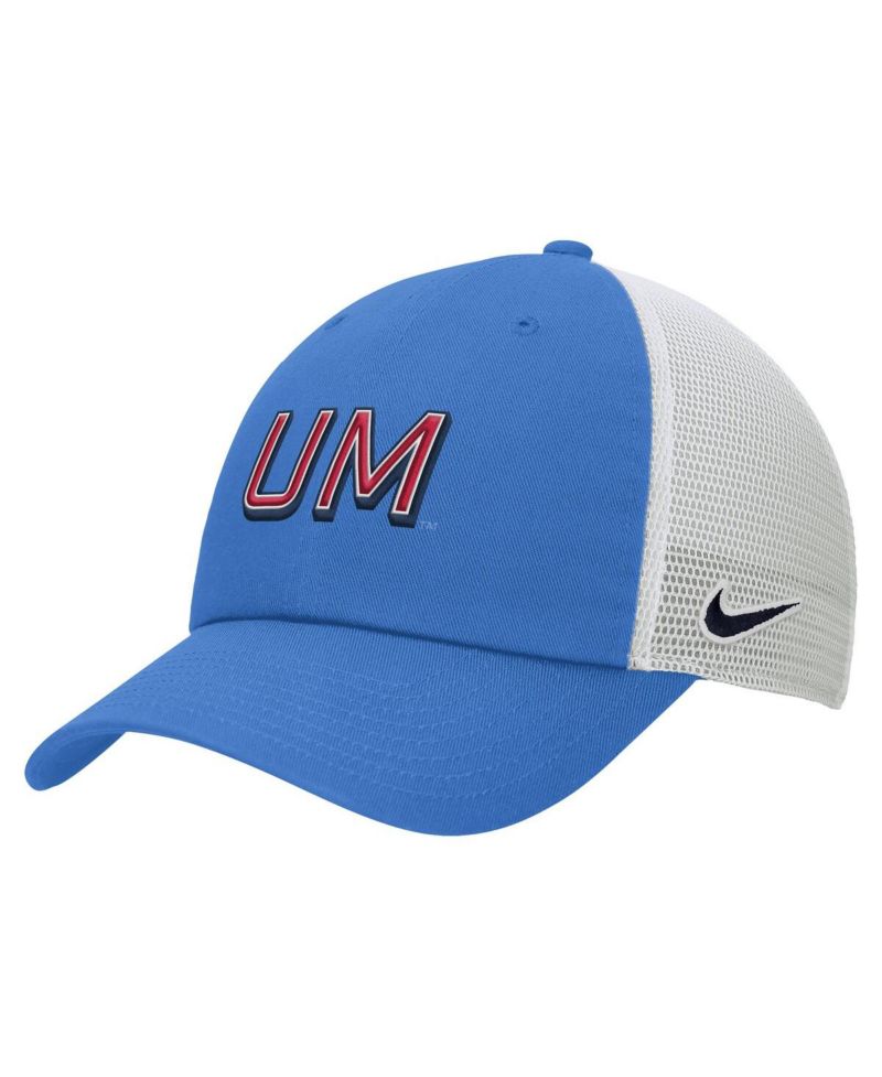 Men's Powder Blue Ole Miss Rebels On-Field Club Adjustable Trucker Hat