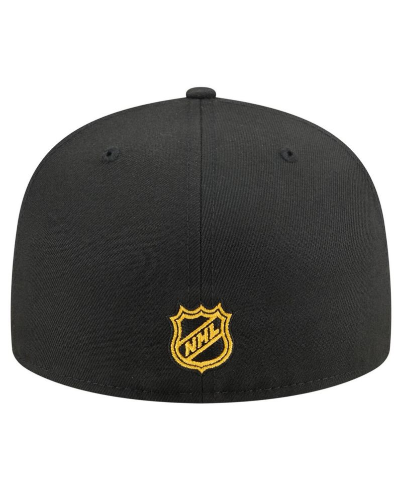 Men's Black Pittsburgh Penguins Oversized Arch 59Fifty Fitted Hat