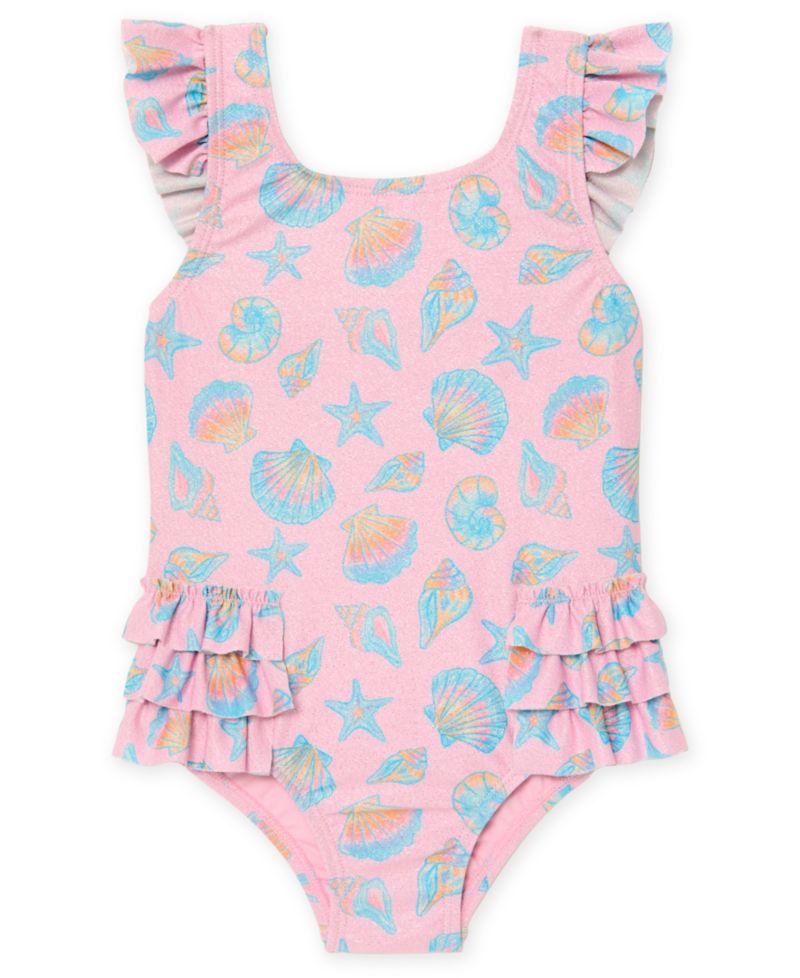 Girls' Toddler 2T-5T Square Neck One-Piece Swimsuit