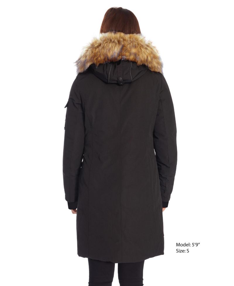 Women's Laurentian | Long Winter Parka with Faux Fur Hood