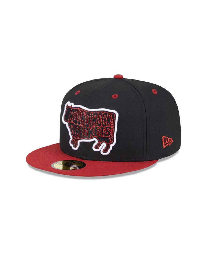 Men's Black Round Rock Express Theme Nights 59FIFTY Fitted Hat