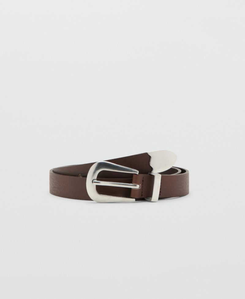 Women's Metal Detail Leather Belt