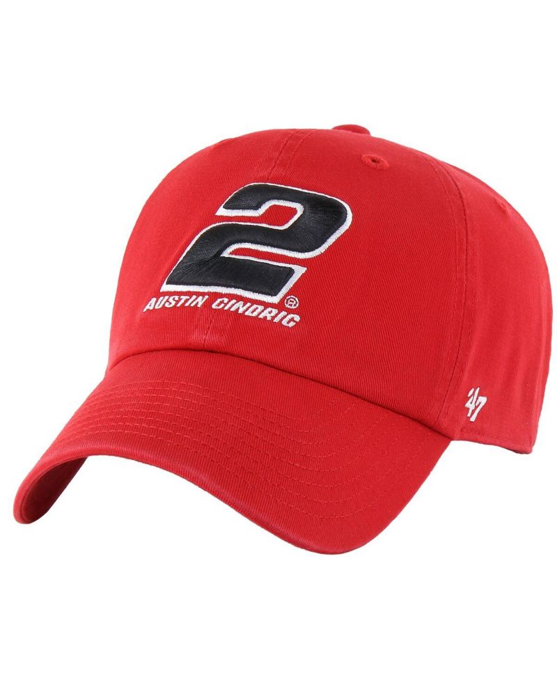 Men's Red Austin Cindric Clean Up Adjustable Hat