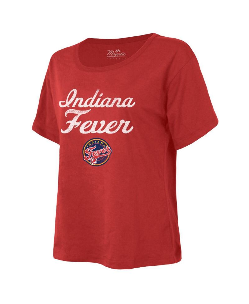 Women's Red Indiana Fever The Edge Premium Boxy T-Shirt