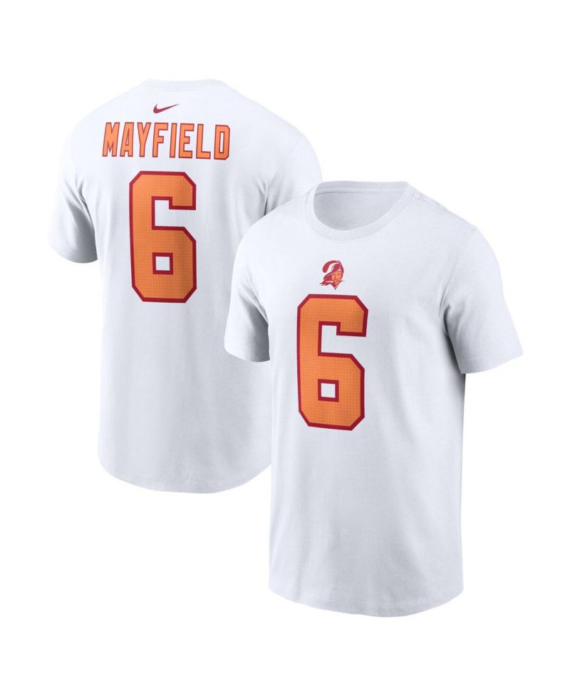 Men's Baker Mayfield White '76 Tampa Bay Buccaneers 50th Season Name & Number T-Shirt