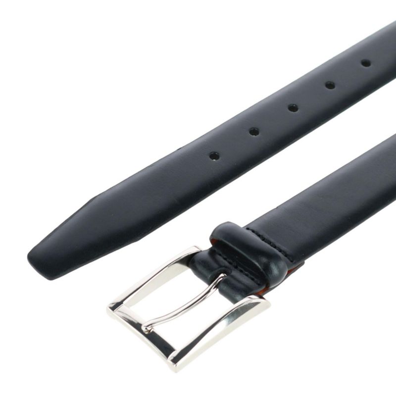 Men's Broderick 32mm Leather Dress Belt - Full Grain Leather, Classic Square Buckle