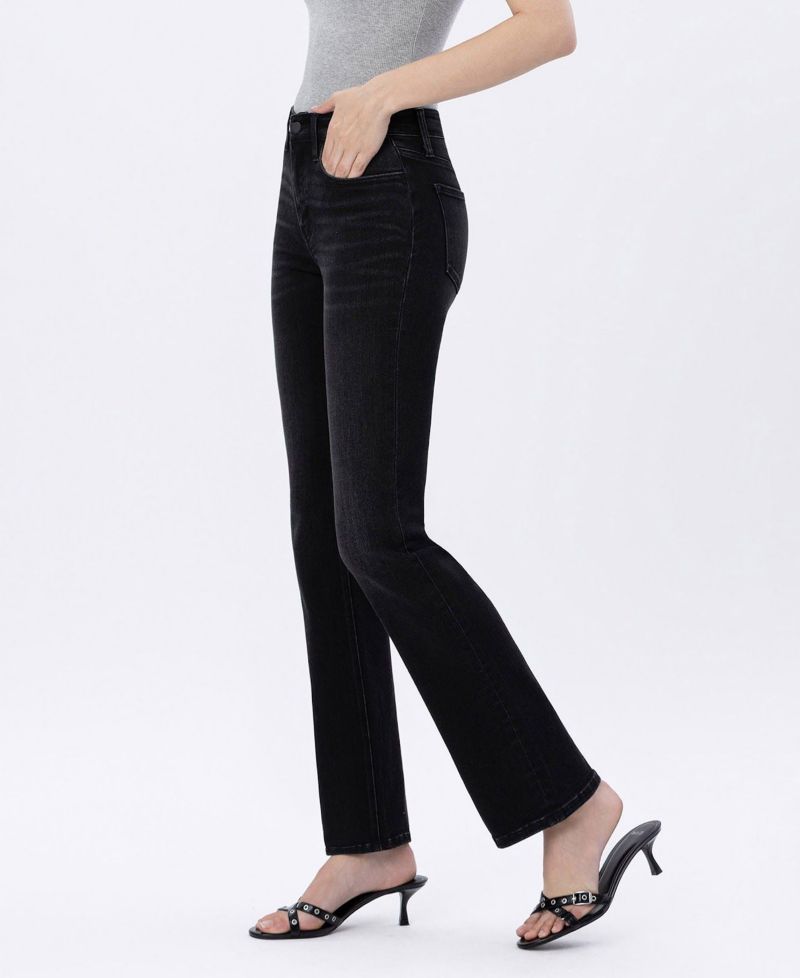 Women's Mid Rise Full Length Bootcut Jeans