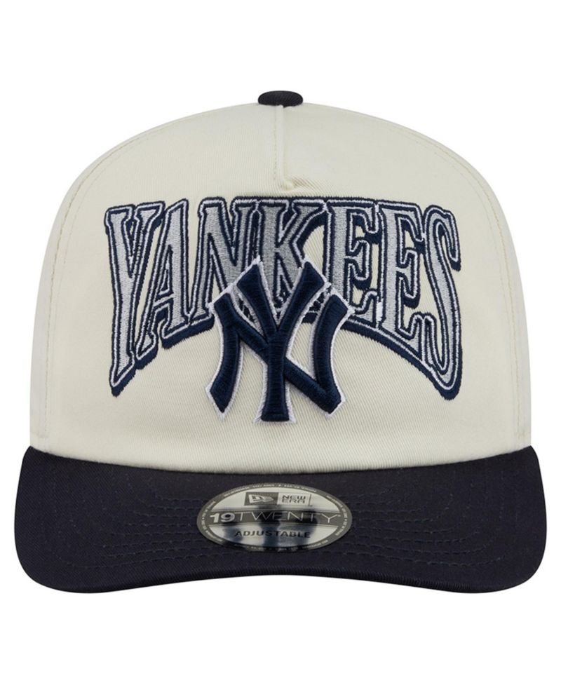 Men's Cream/Navy New York Yankees Vintage 19TWENTY Adjustable Hat