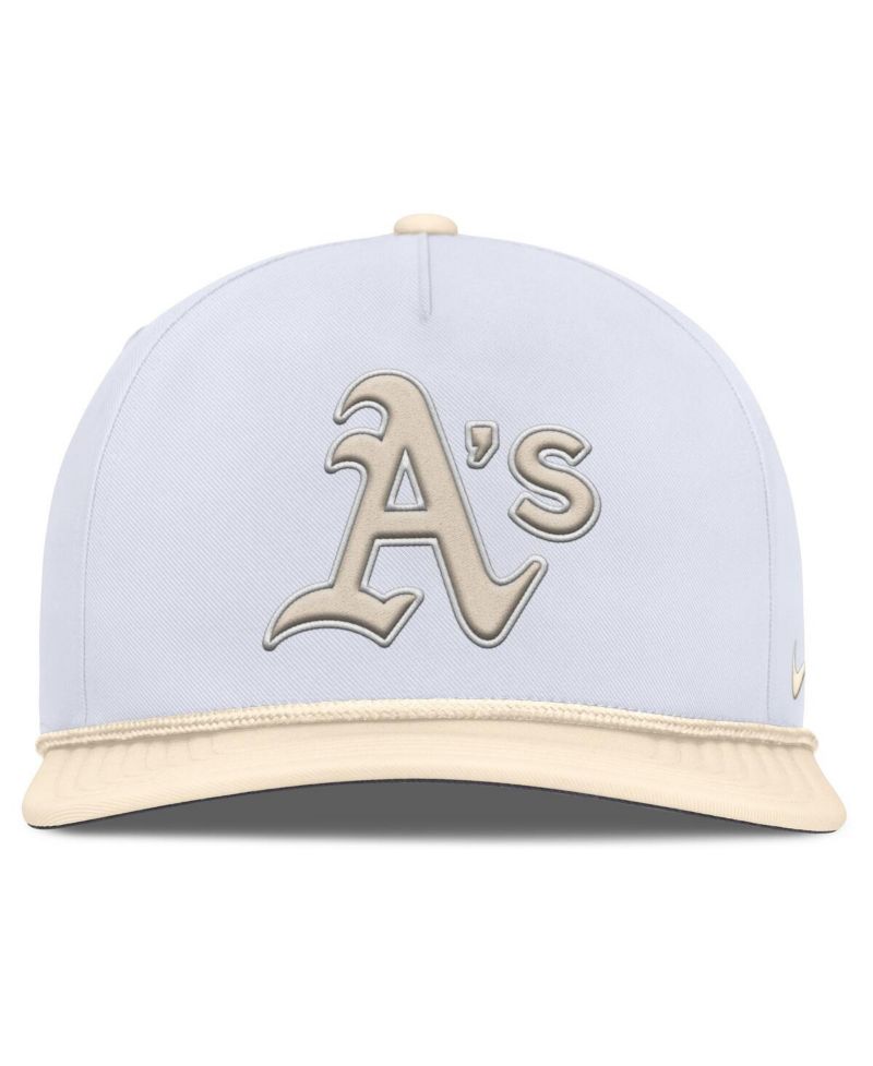 Men's White/Cream Athletics Pro Performance Snapback Hat