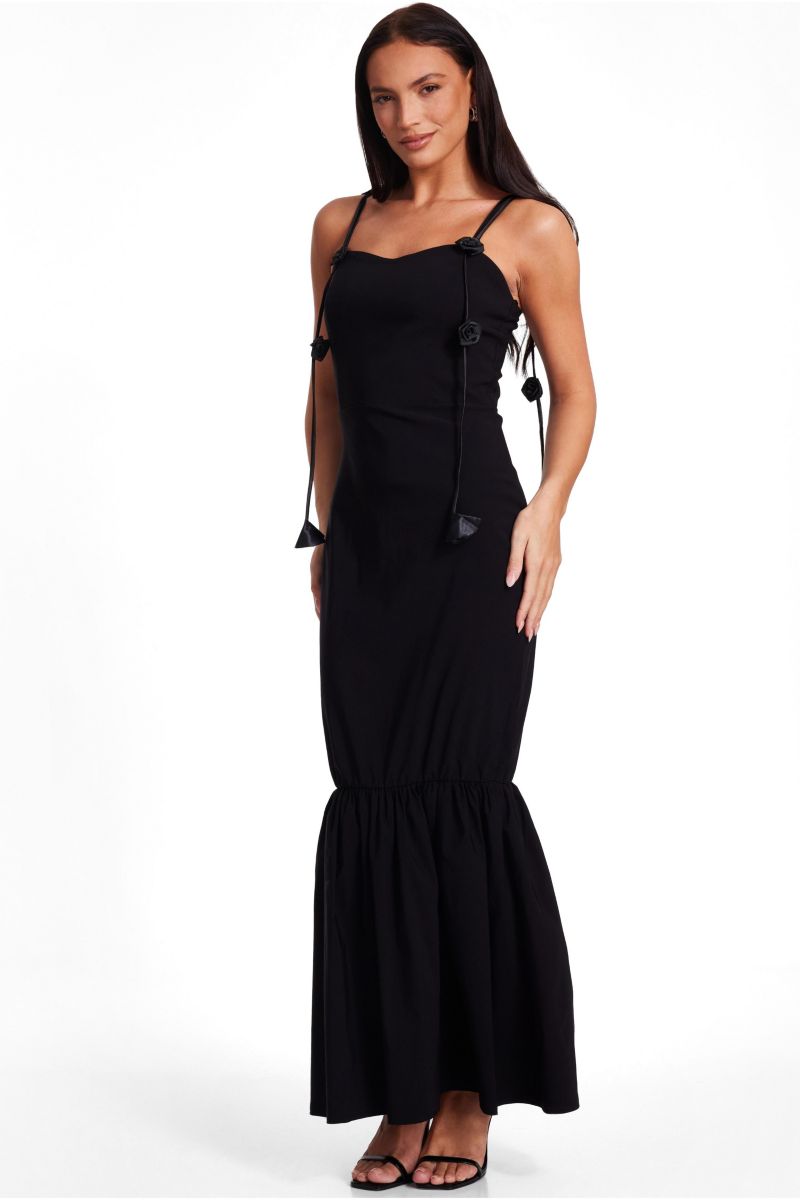 Women's Bengaline Fishtail Maxi Dress