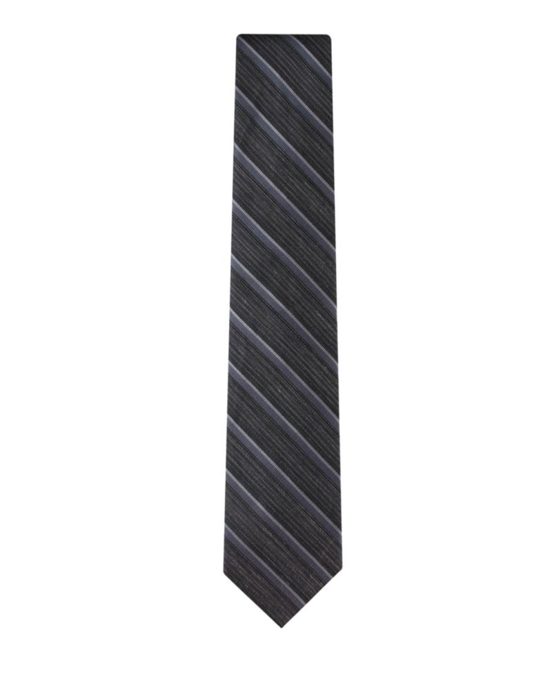 Men's Silk & Linen Blend Striped Tie