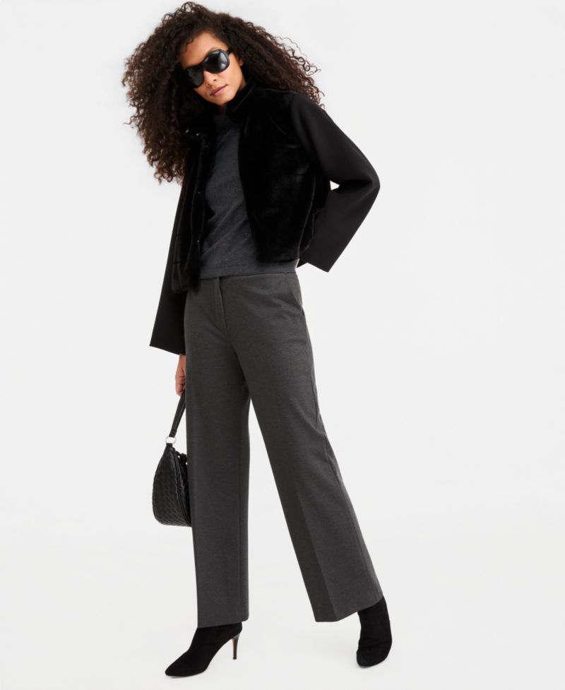 Women's Emmbalia Cropped Faux Fur High-Neck Jacket