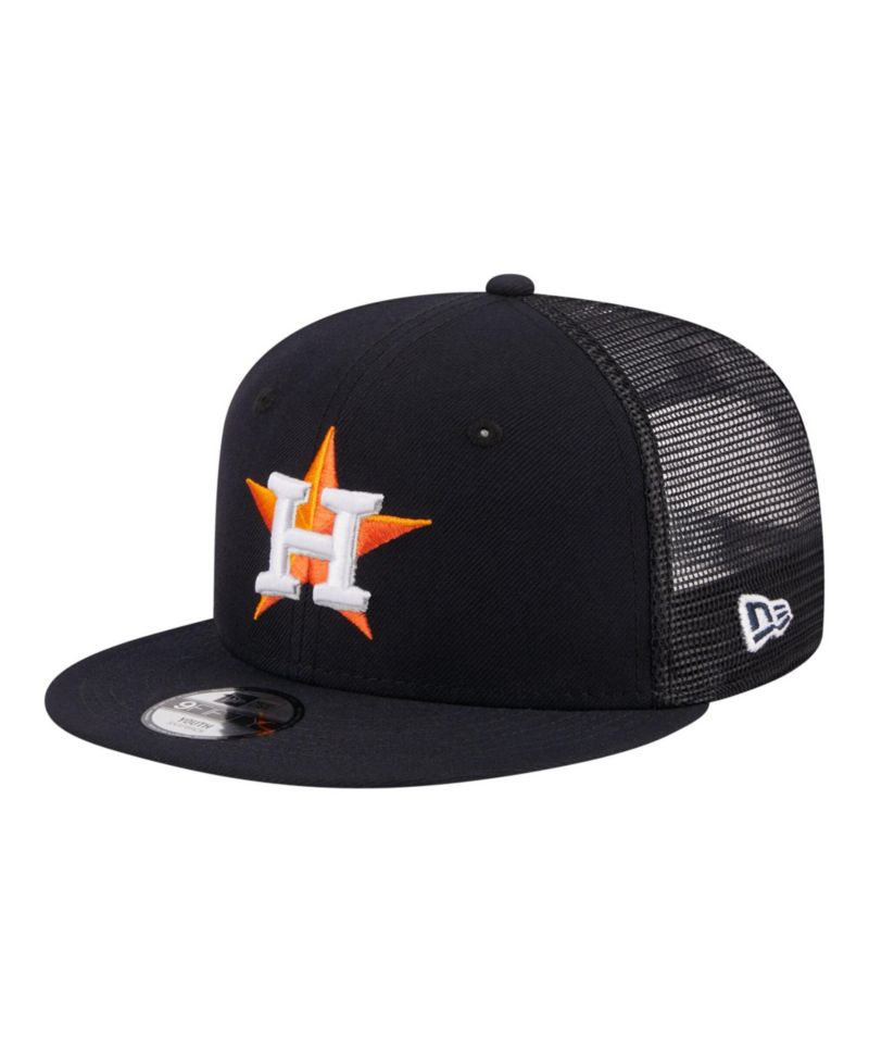 Big Boys and Girls Navy Houston Astros 9FIFTY Trucker Snapback Hat