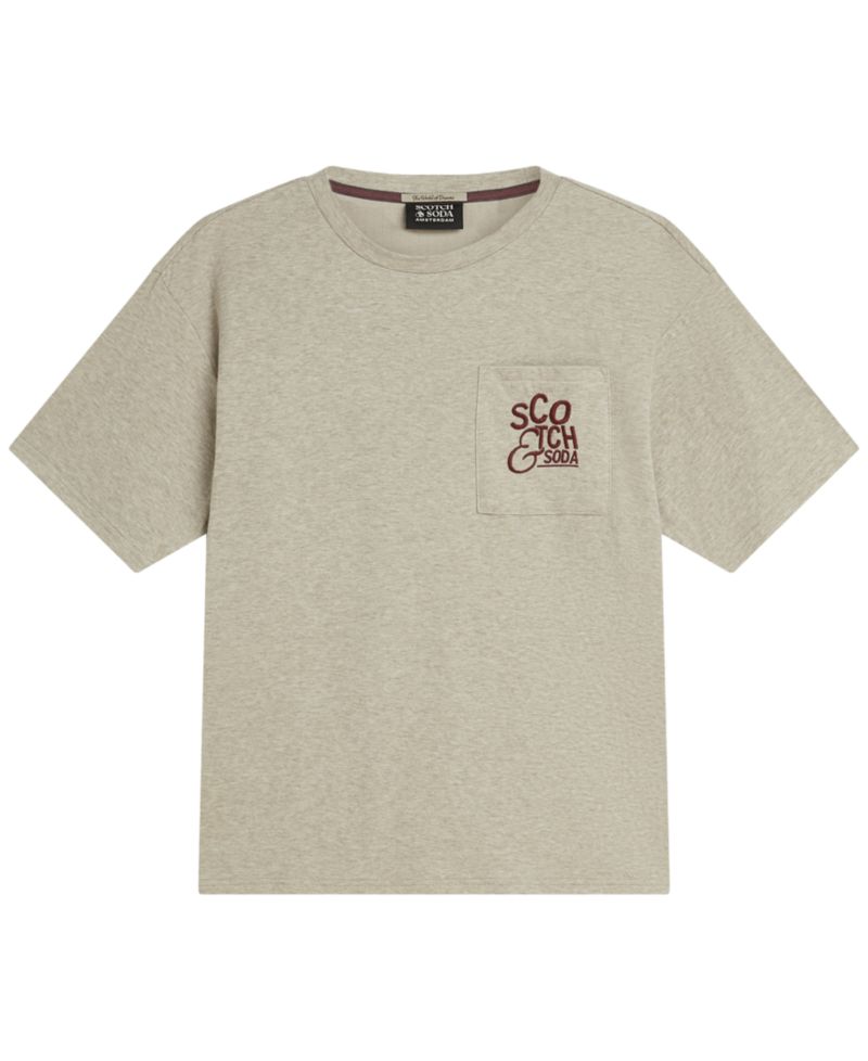 Men's Bonded Chest Pocket Artwork Crewneck T-Shirt