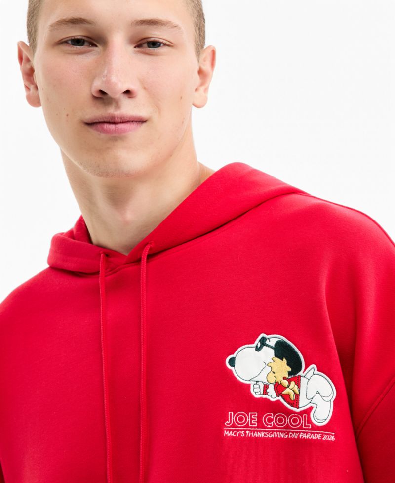 100th Thanksgiving Day Parade Adult Unisex Joe Cool Snoopy & Woodstock Balloon Pullover Hoodie