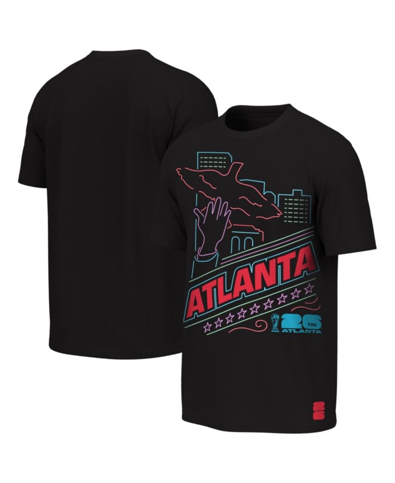 Big Boys and Girls Black FIFA World Cup 2026 Atlanta Neon City Night T-Shirt