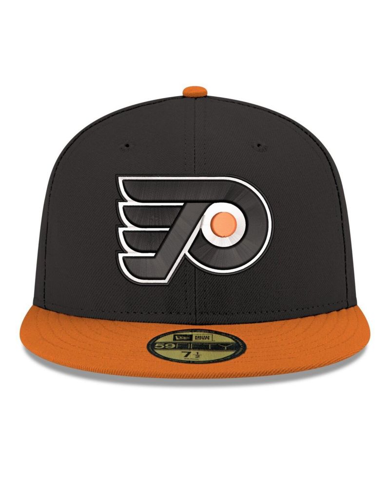 Men's Black Philadelphia Flyers Core Logo Two-Tone 59FIFTY Fitted Hat
