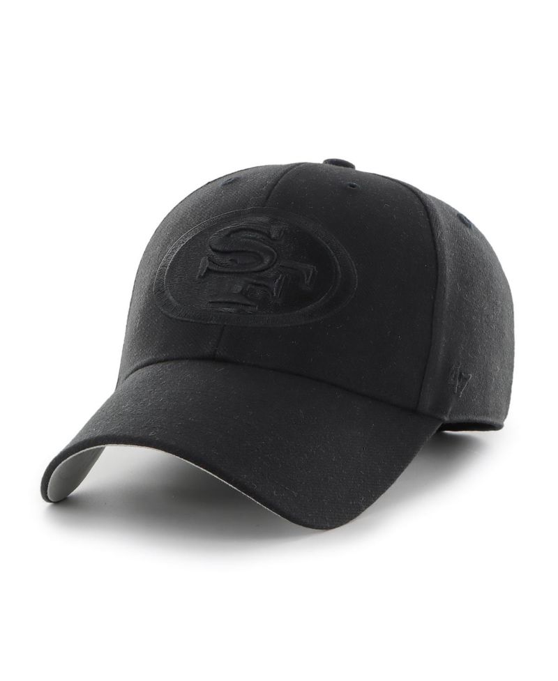 Men's Black San Francisco 49ers Tonal MVP Adjustable Hat
