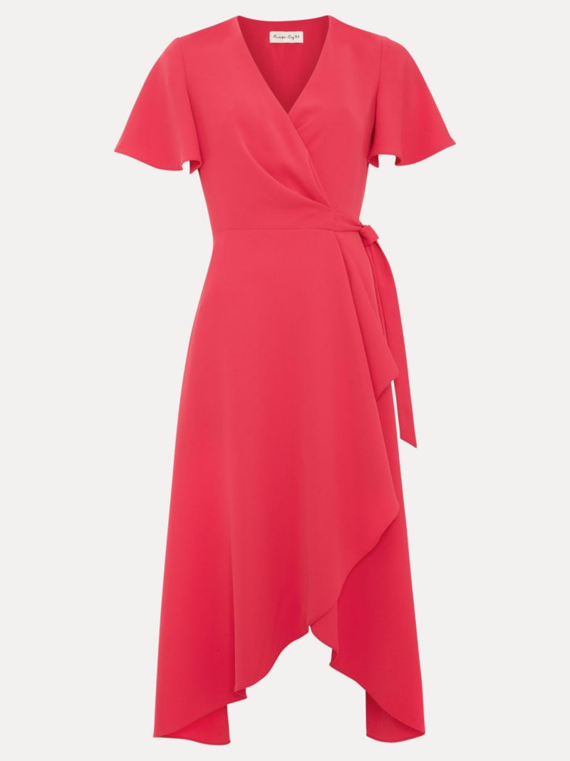 Women's Julissa Short Sleeve Wrap Midi Dress