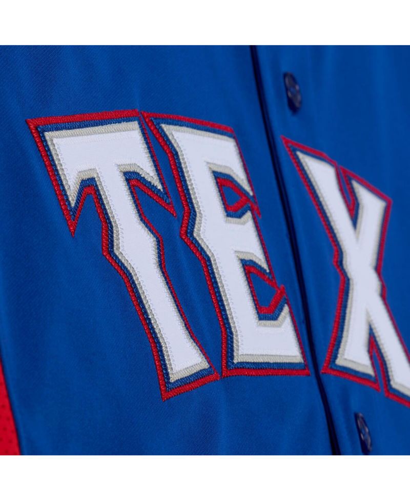 Men's Adrian Beltre Royal Texas Rangers Cooperstown Mesh Batting Practice Button-Up Jersey