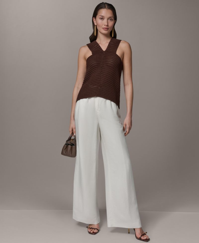 Women's Sleeveless V-Neck Sweater