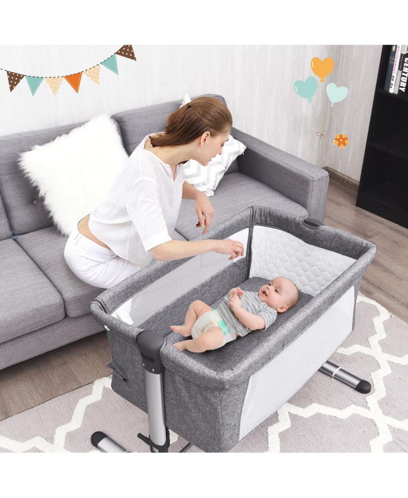 Baby Portable Bed Side Sleeper Travel Bassinet Crib