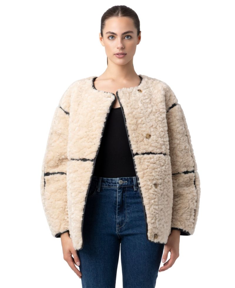 Women's Frame Focus Insulated Faux Fur Short Jacket