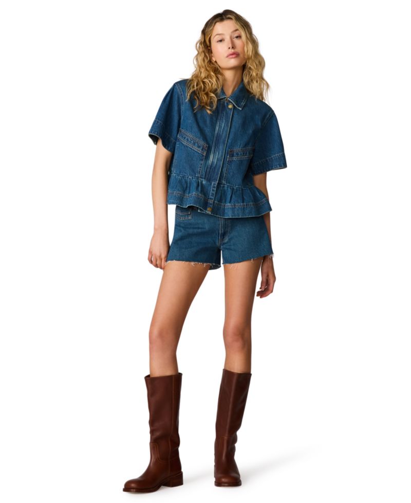 Women's Haezel Collared Denim Jacket