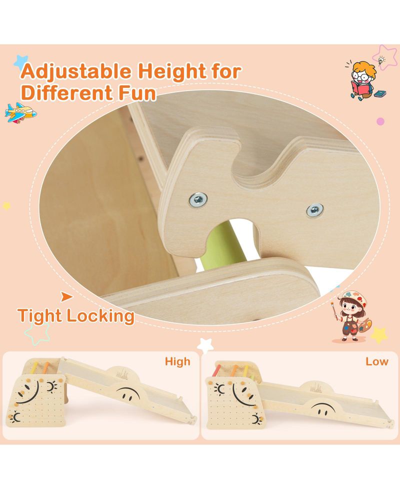 Six-Activity Climbing Triangle with Seesaw, 6-Piece Set