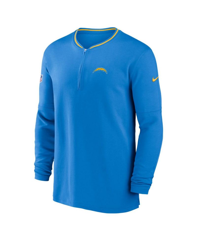 Men's Powder Blue Los Angeles Chargers Coach Half-Zip Sweatshirt