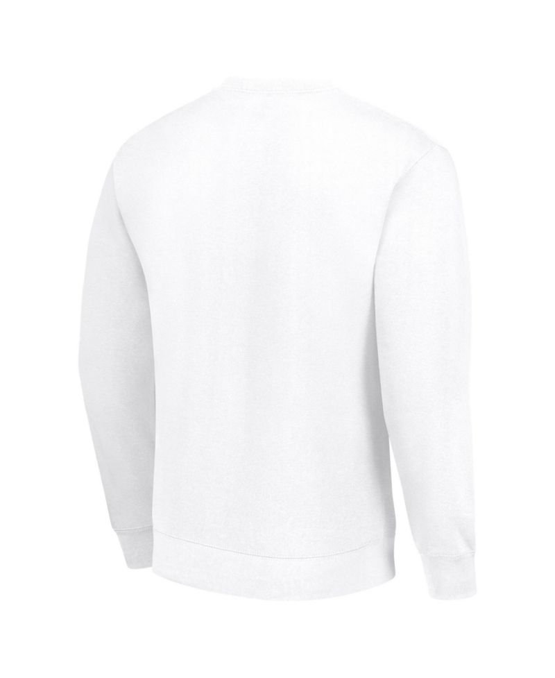 Men's White Florida Panthers Color Scratch Pullover Sweatshirt