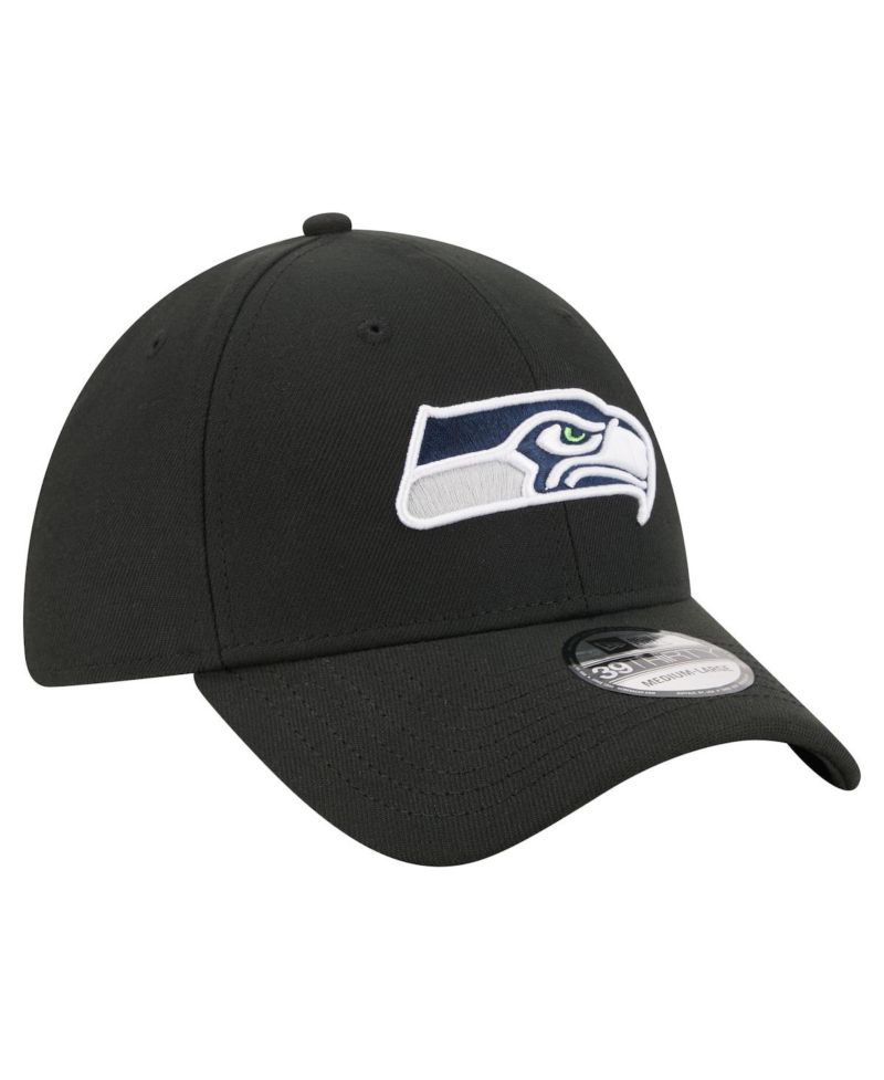 Men's Black Seattle Seahawks Core Team 39THIRTY Flex Hat