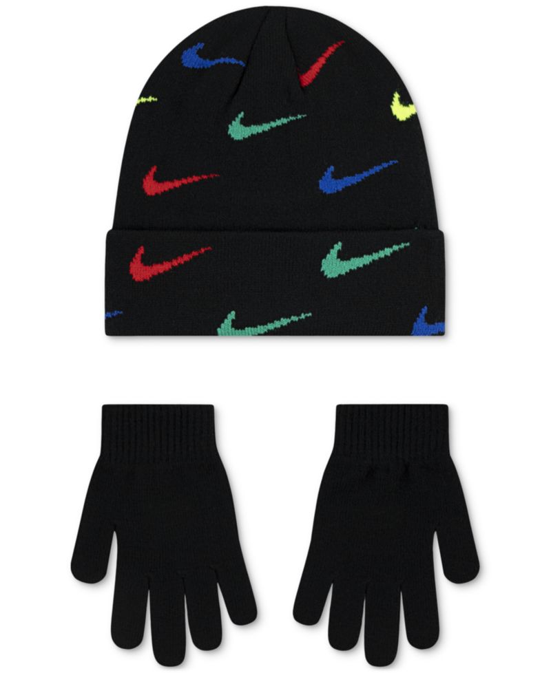 Шапочка и перчатки Swoosh Repeat для мальчиков 8-20 лет, комплект из 2 предметов