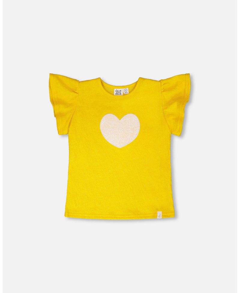 Toddler Girl Crinkle Jersey Top