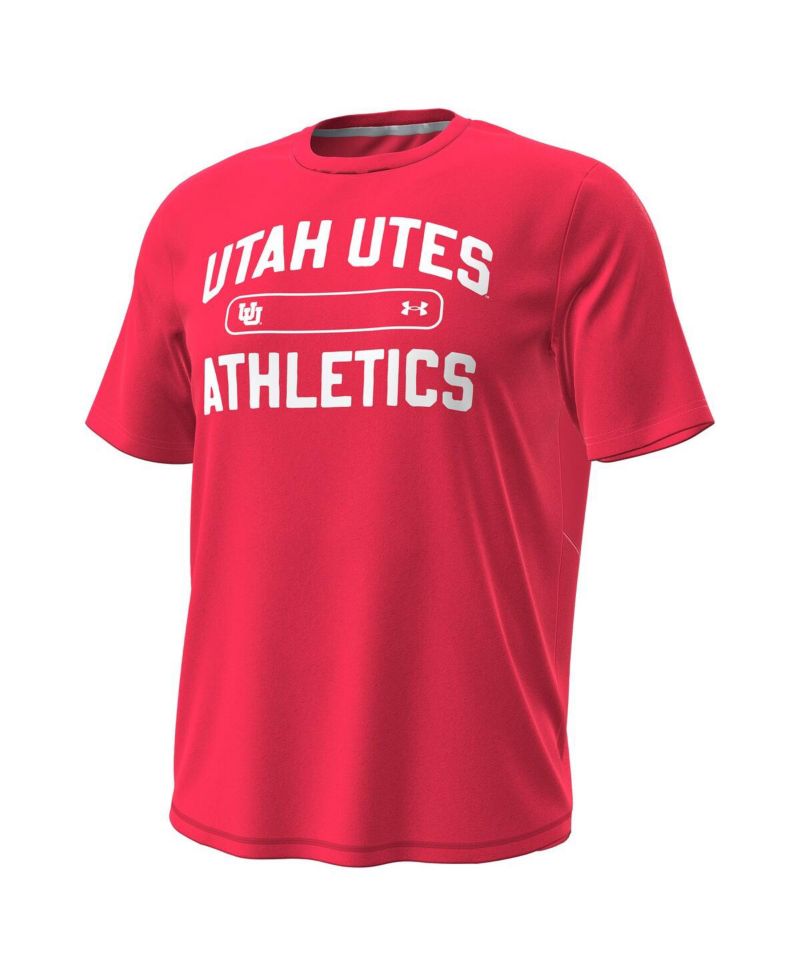 Men's Red Utah Utes Sideline Knockout T-Shirt