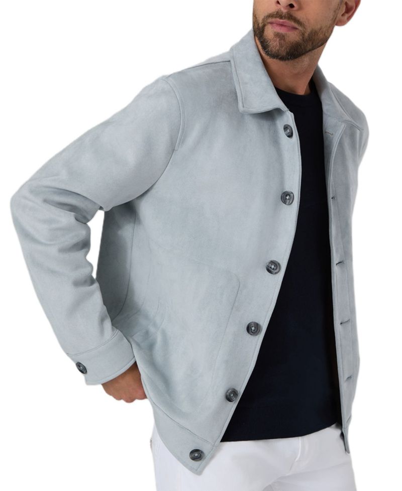 Men's Harlow Faux Suede Overshirt