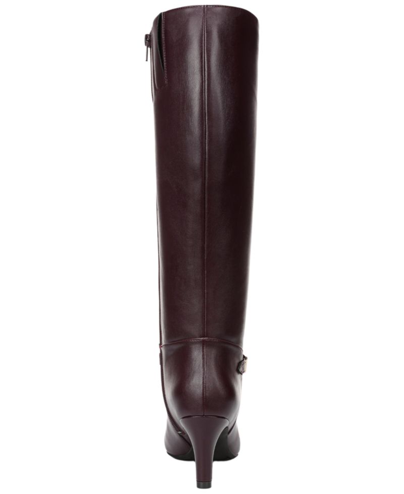 Women's Glenore Zip Wide Calf Tall Almond Toe Boots