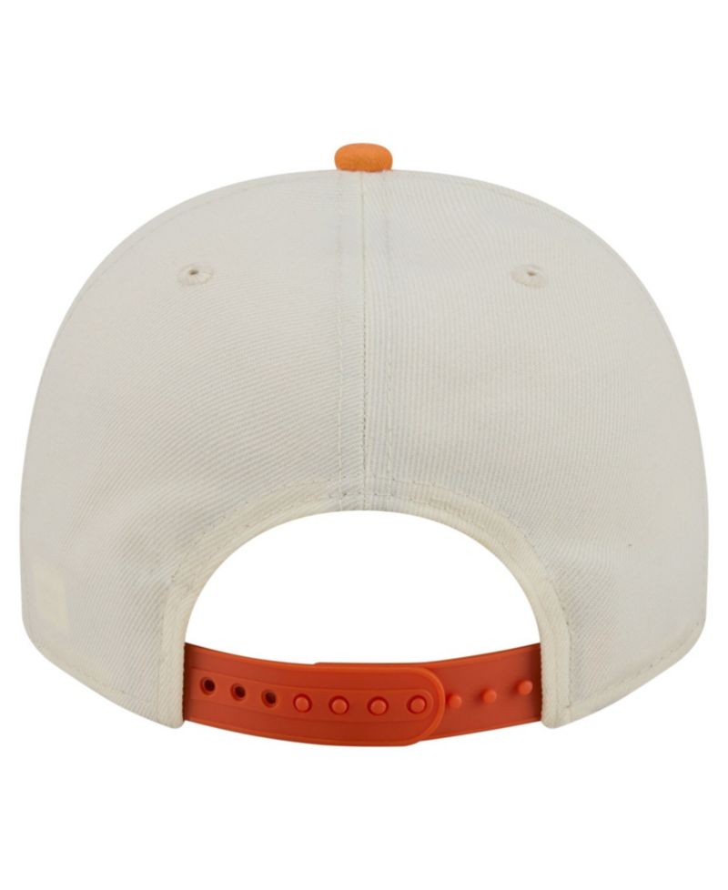 Men's Cream/Orange Denver Broncos Washed A-Frame 9FIFTY Snapback Hat