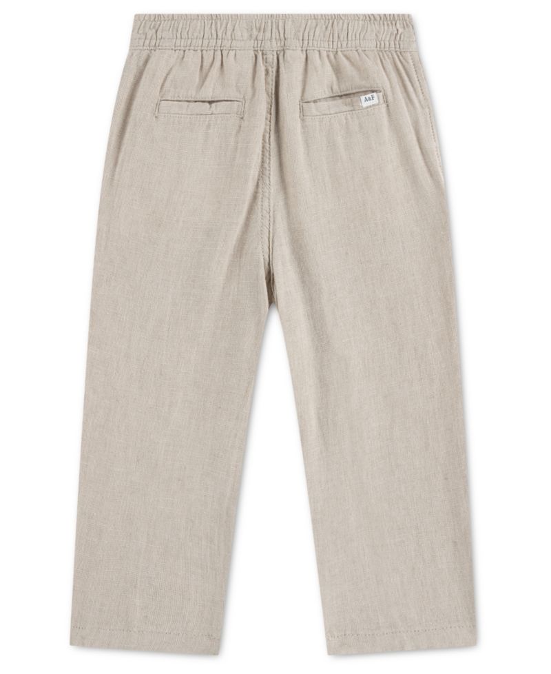 Baby Boys' Loose Linen Pull-On Pants