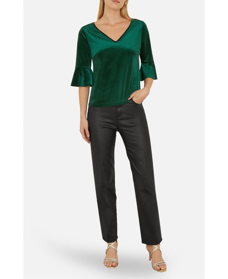 Women's Fluted Sleeve Relaxed Fit Top