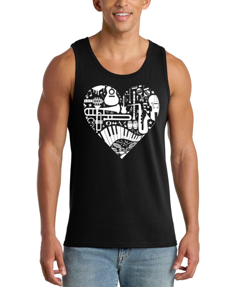 Men's Music Instruments Print Tank Top