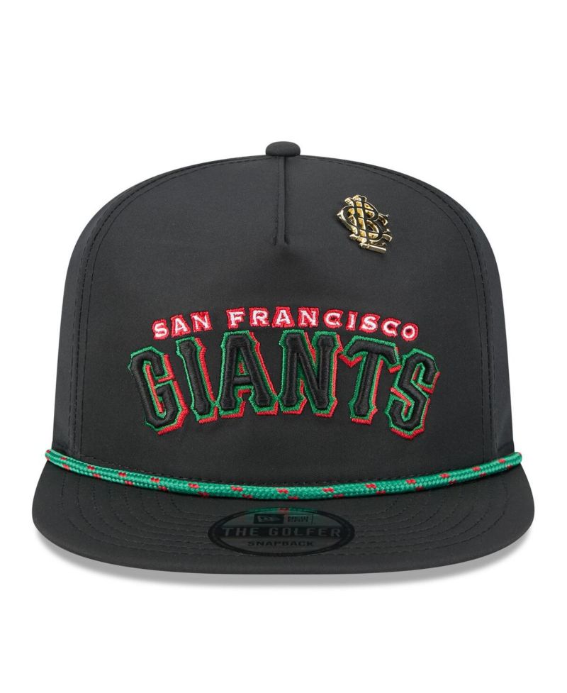 Men's Black San Francisco Giants 2025 Big League Chew Golfer Snapback Hat