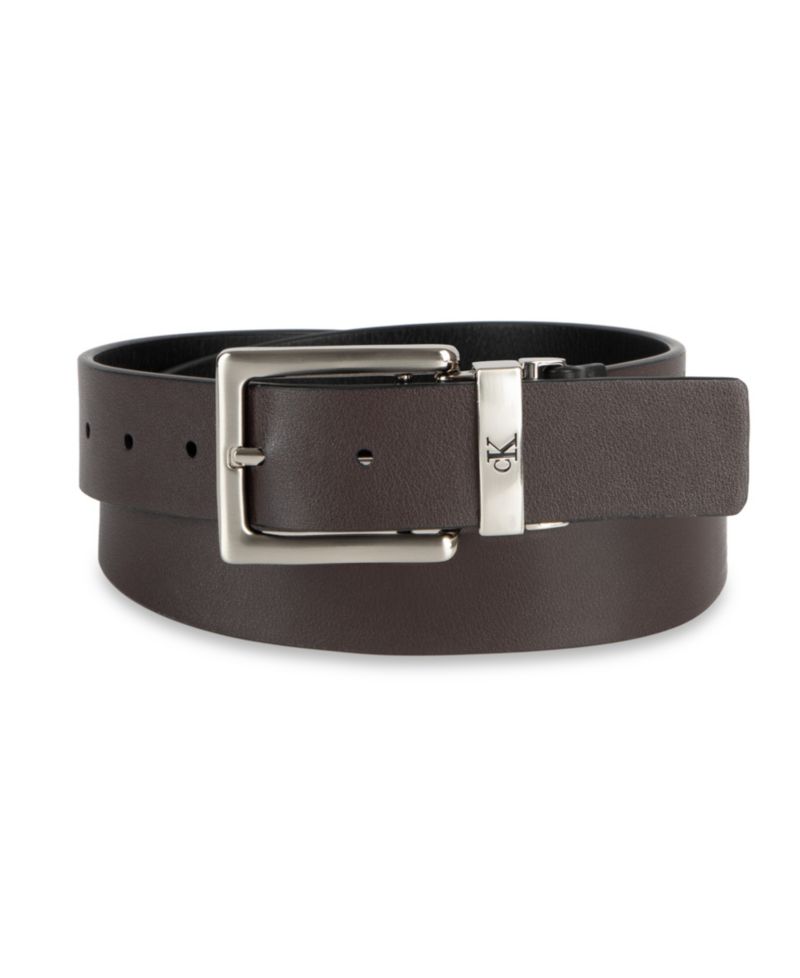 35MM Men's Reversible Leather Dress Belt