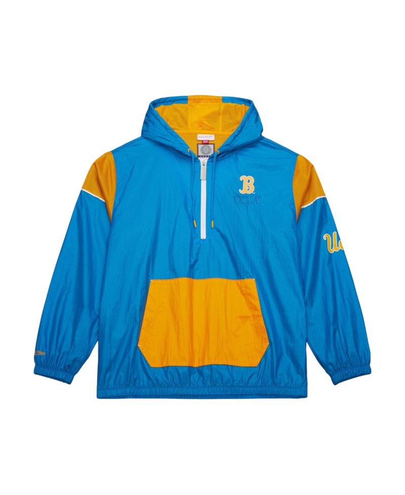 Men's Blue UCLA Bruins Anorak Vintage Logo Half-Zip Hoodie Jacket