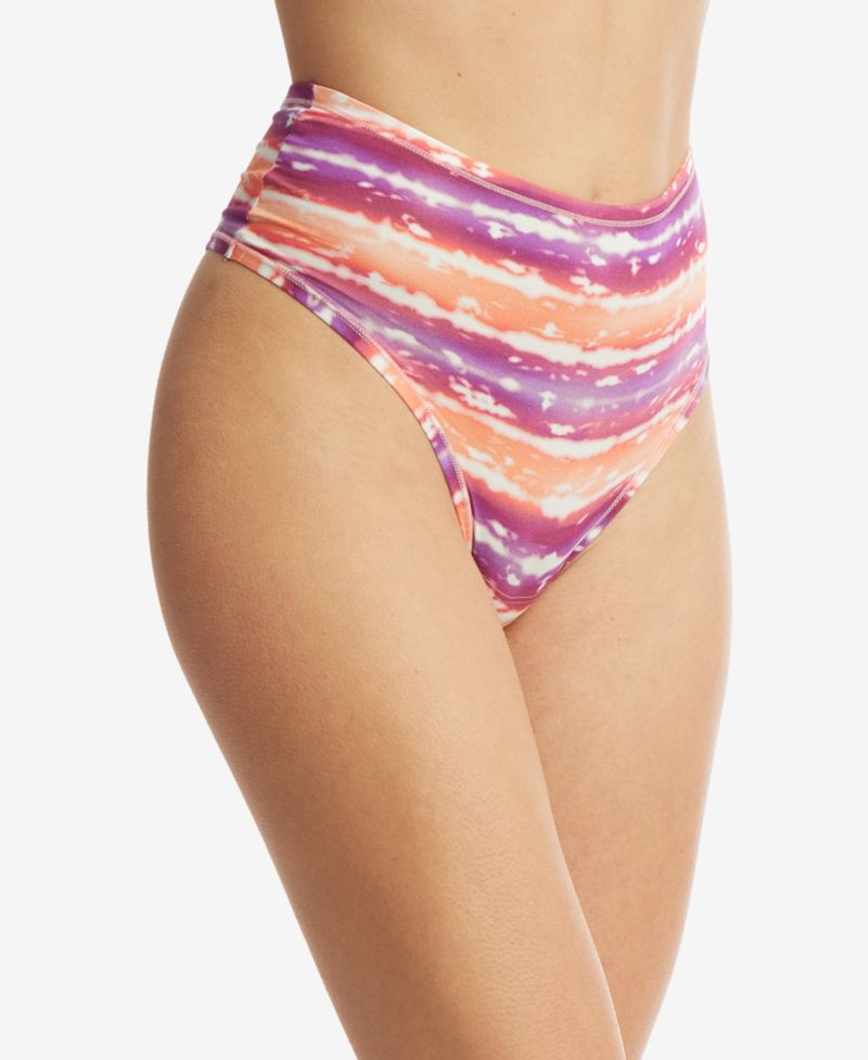 Women's Play Stretch Printed Hi Rise Thong Underwear PR721924