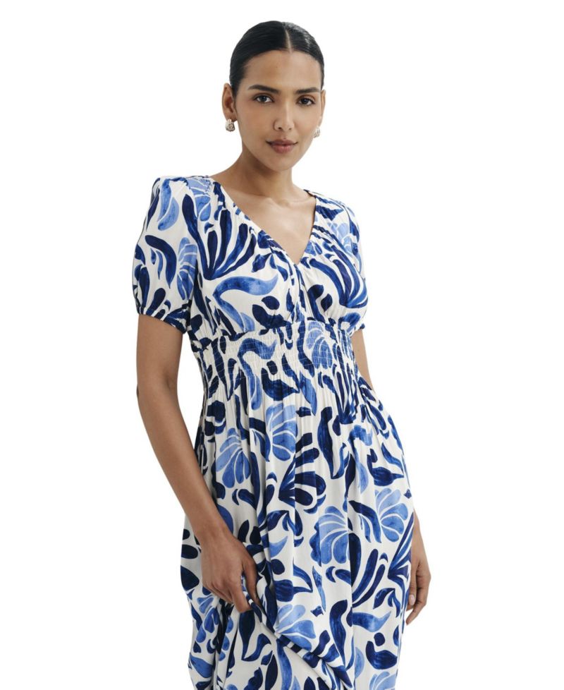 Women's Dolly Floral-Print A-Line Midi Dress