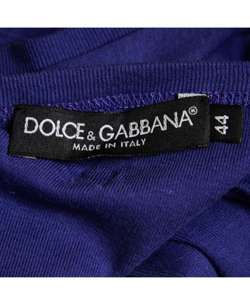 Women's Pre-Owned Dolce and Gabbana Purple Cotton Tank Top