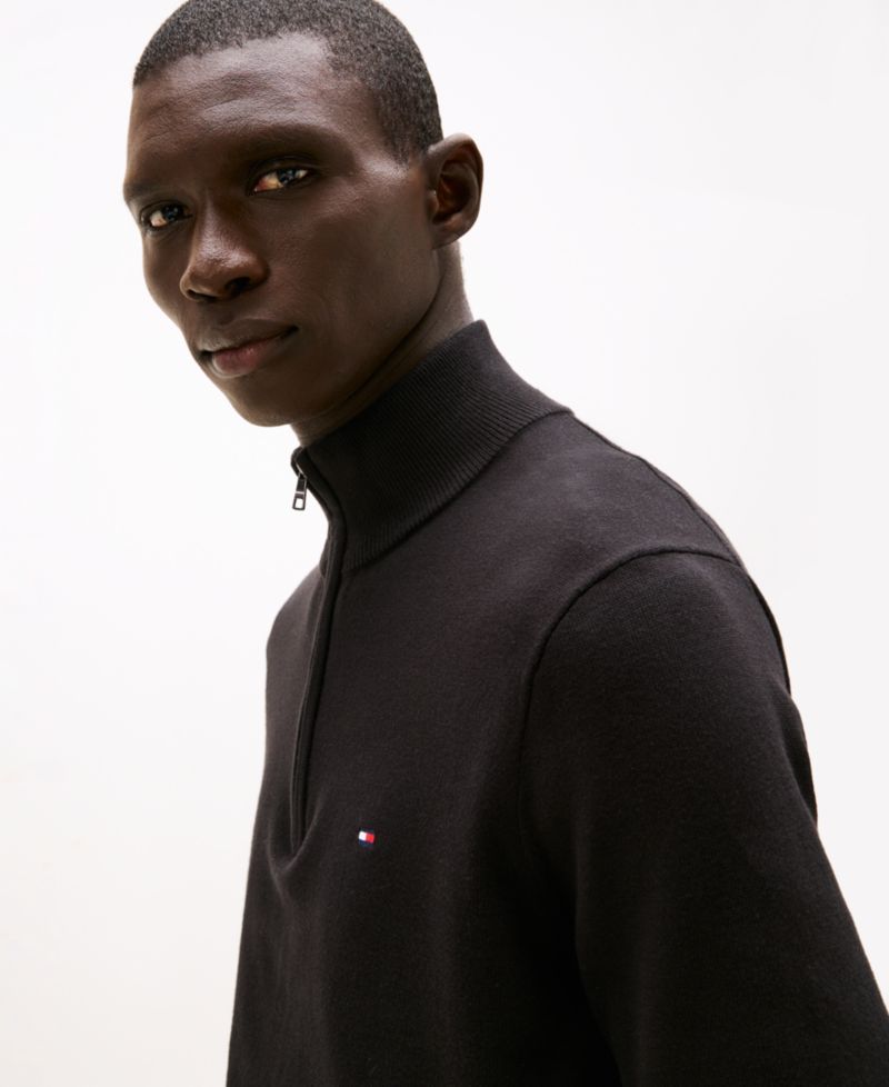 Men's Essential Quarter-Zip Knit Sweater