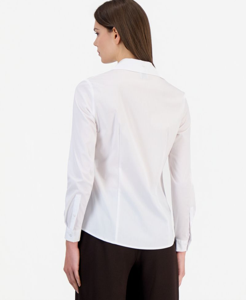 Women's Button-Front Long-Sleeve Shirt
